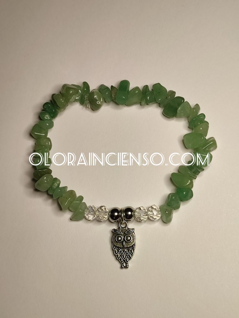 Pulsera Cuarzo Verde Búho