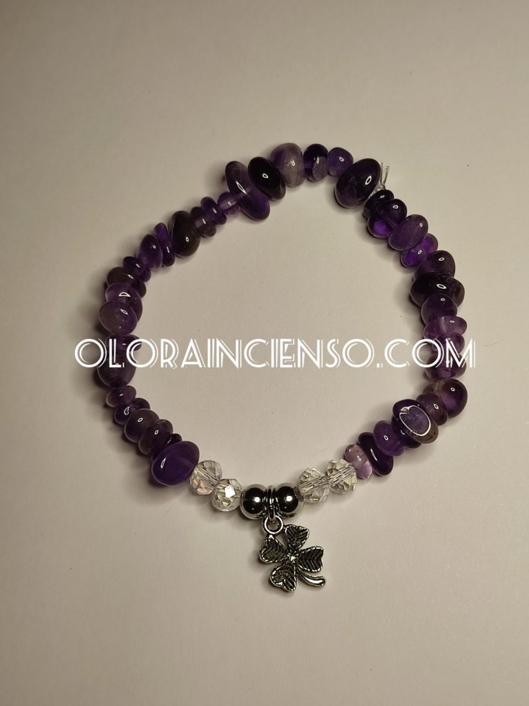 Pulsera Amatista Trébol